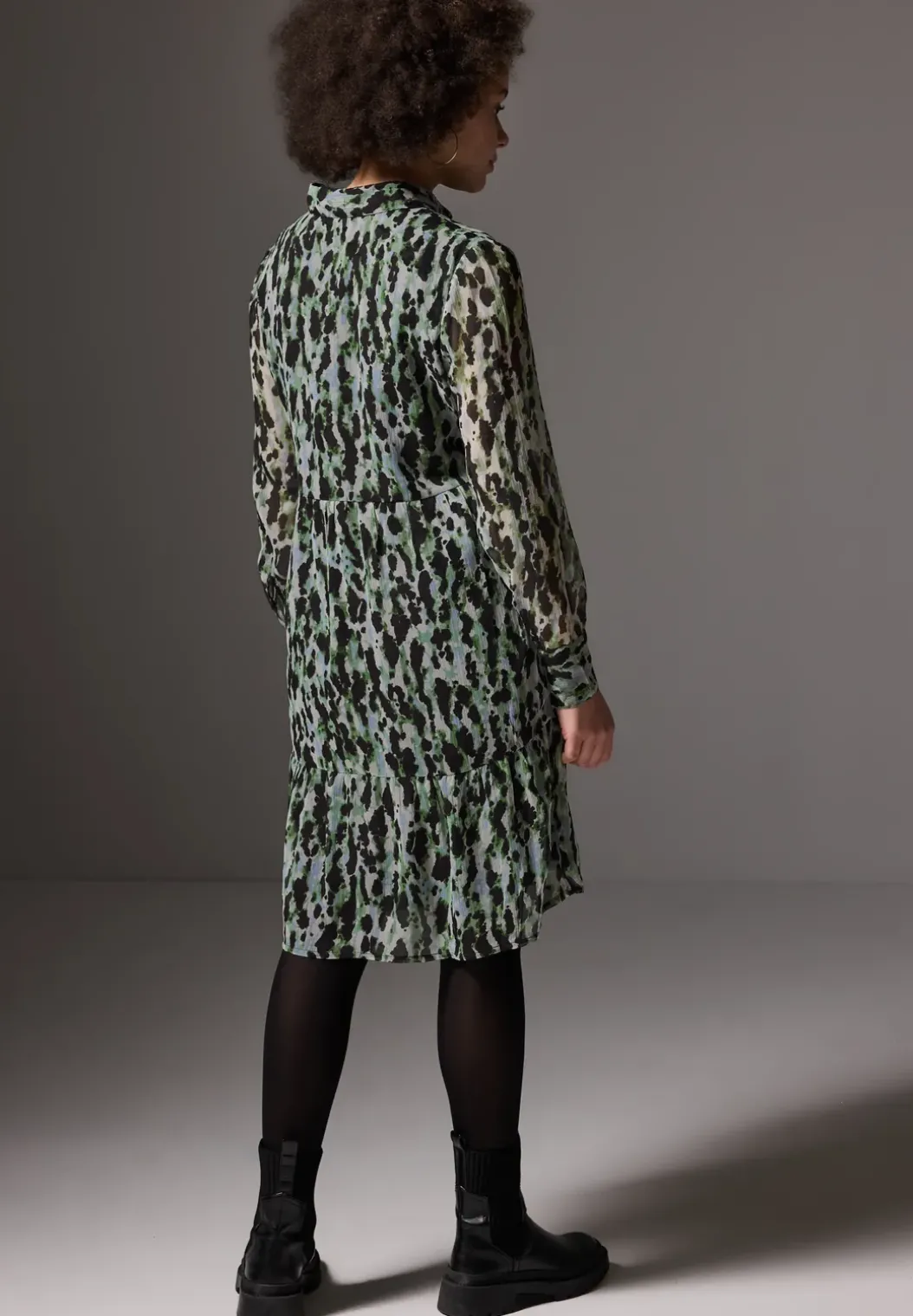 Chiffon jurk met volants