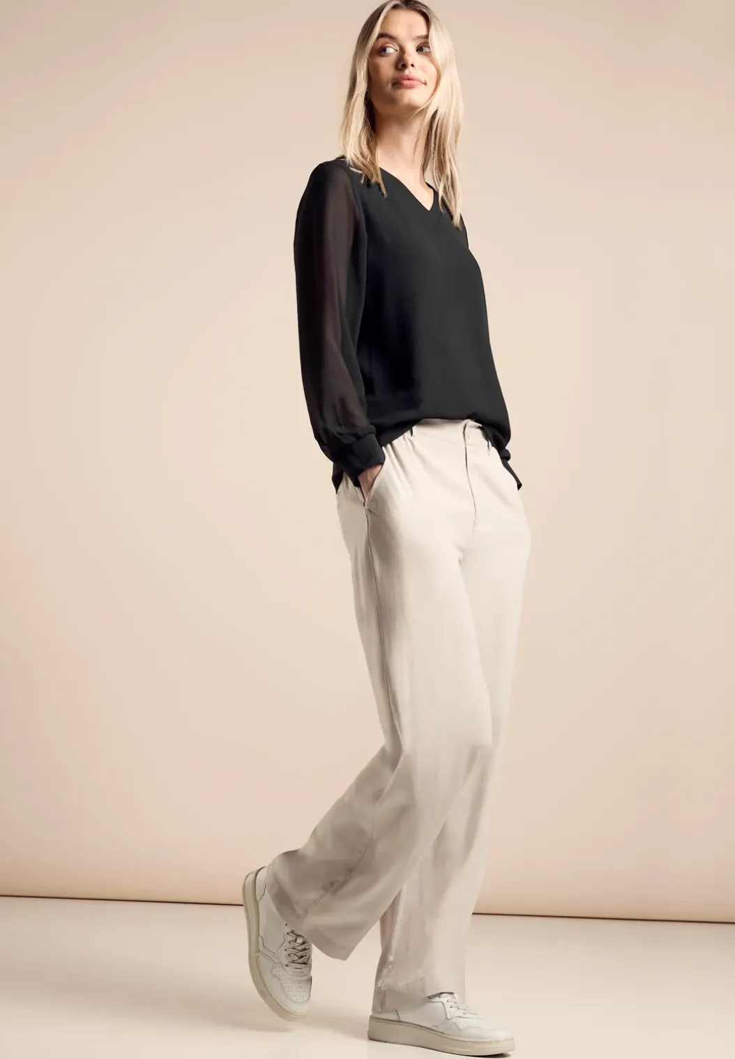 Chiffon overhemd