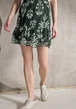 Chiffon rok met volants