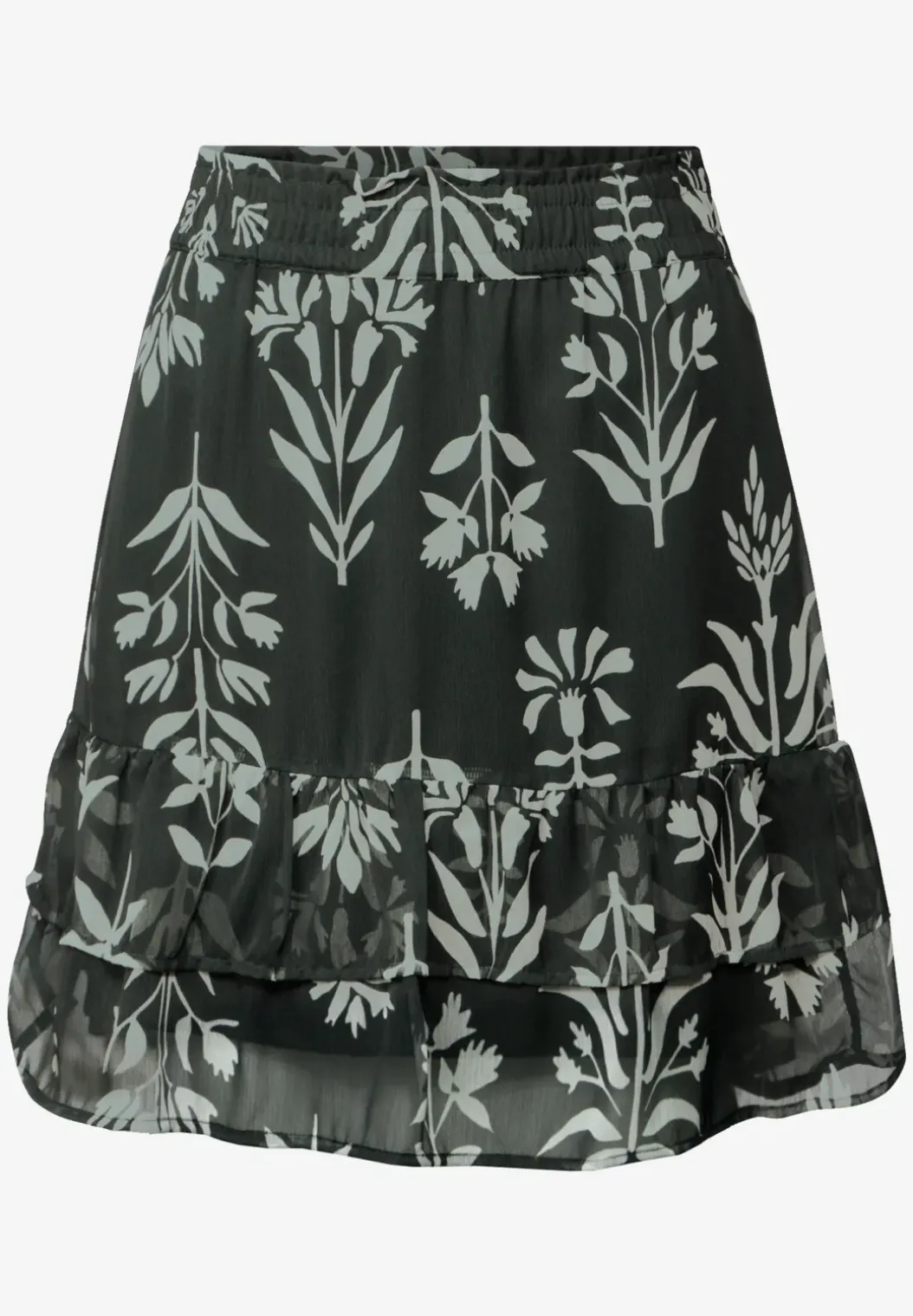Chiffon rok met volants