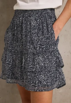Chiffon rok met volants