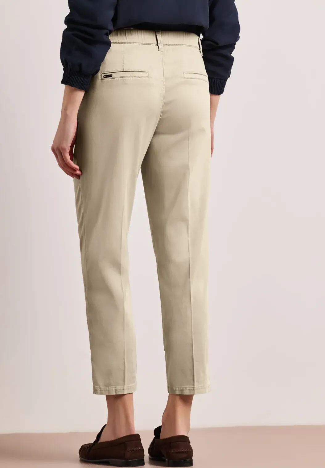 Chino's met Slim Legs, gemaakt van een lyocell-mix