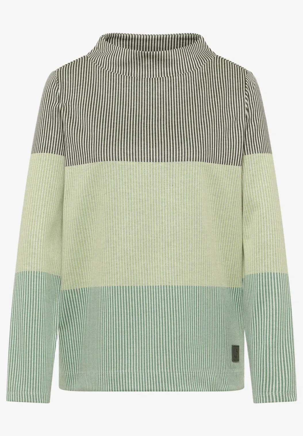 Colorblock jacquard shirt