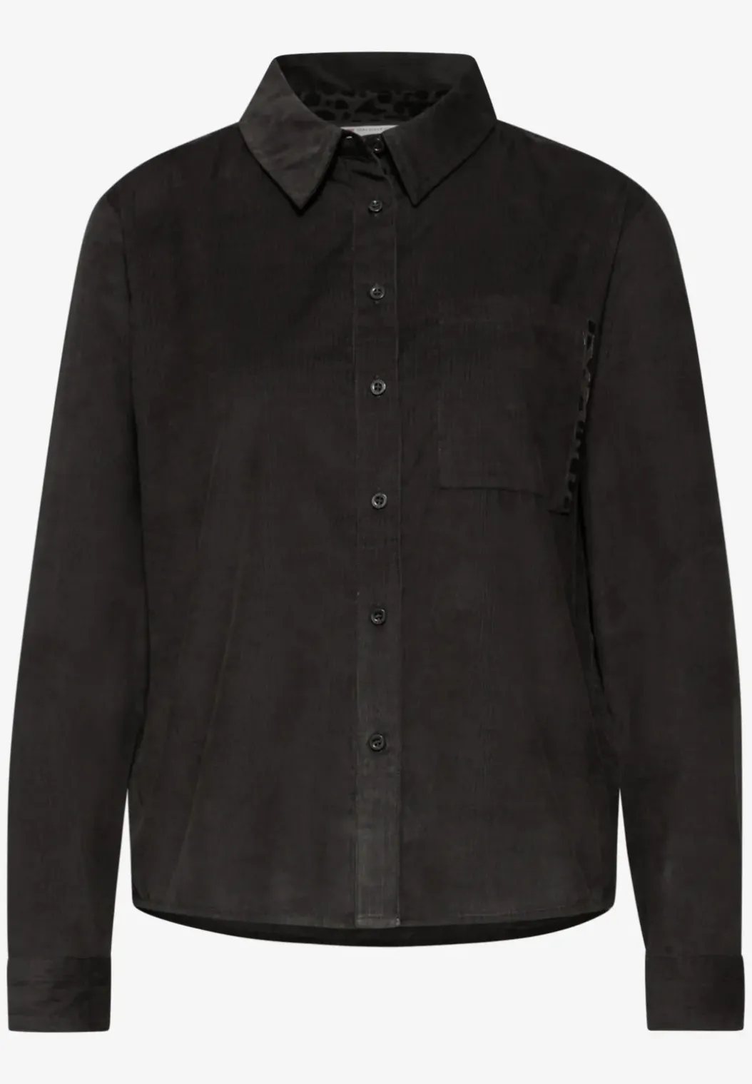 Corduroy blouse met tape details