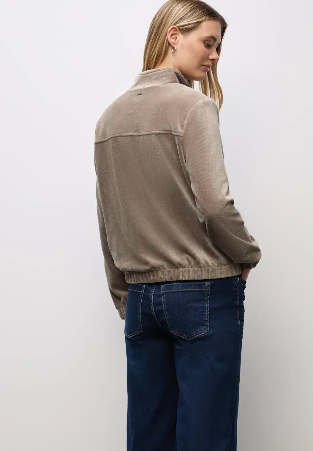 Corduroy jas met rits
