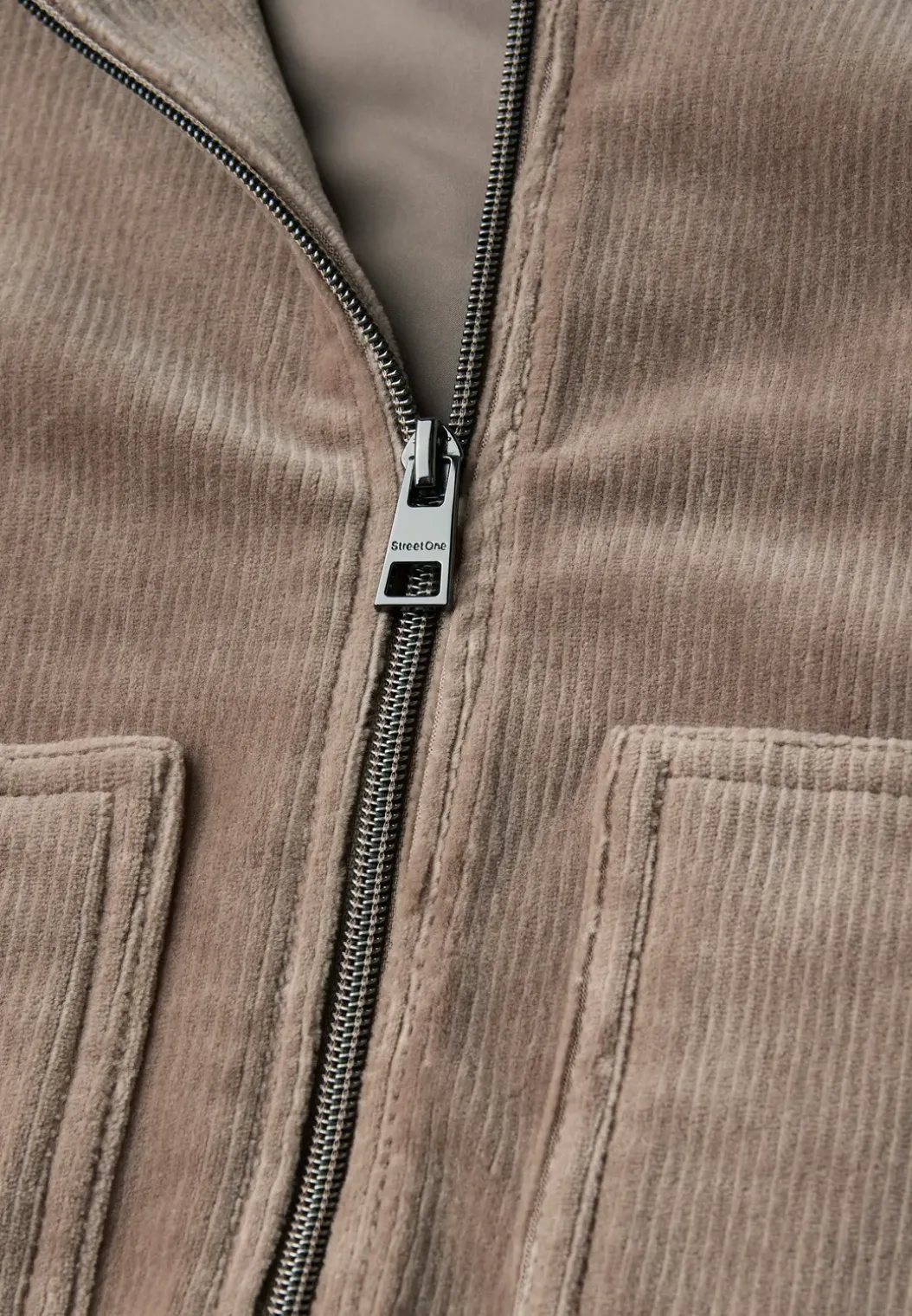Corduroy jas met rits