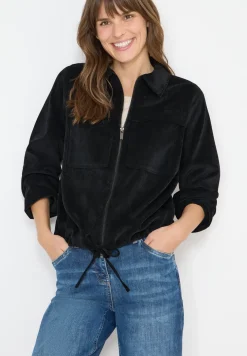 Corduroy jas met trekkoord