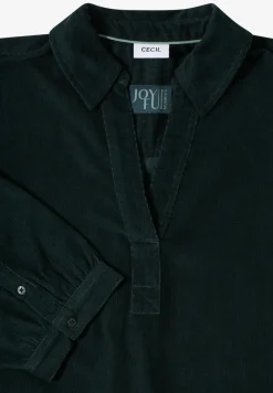 Corduroy jurk in effen kleur