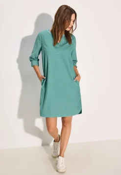 Corduroy jurk in effen kleur