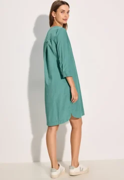 Corduroy jurk in effen kleur