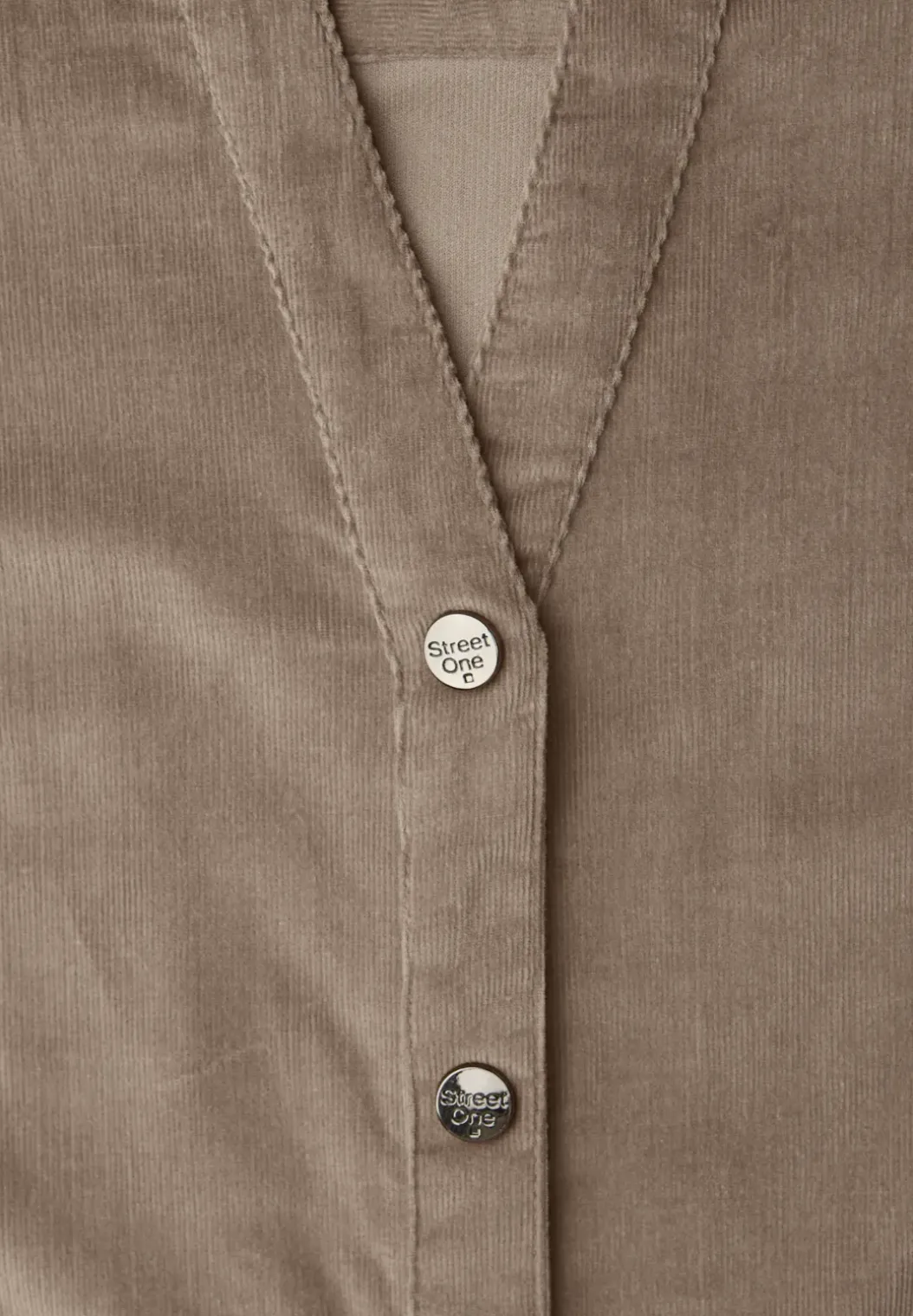 Corduroy jurk in effen kleur