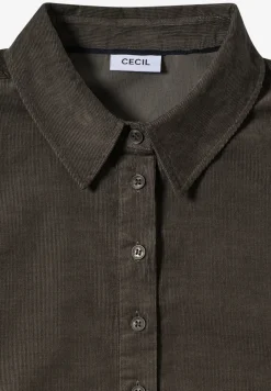 Corduroy jurk in effen kleur