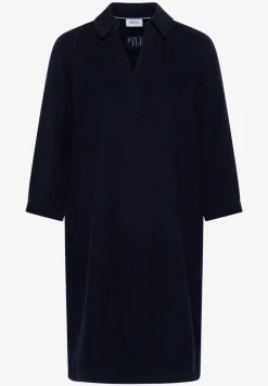 Corduroy jurk in effen kleur