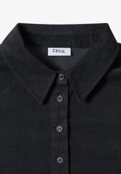 Corduroy jurk in effen kleur