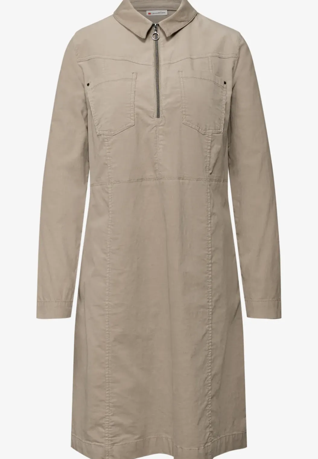 Corduroy jurk met rits
