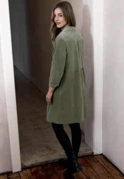 Corduroy jurk met volant