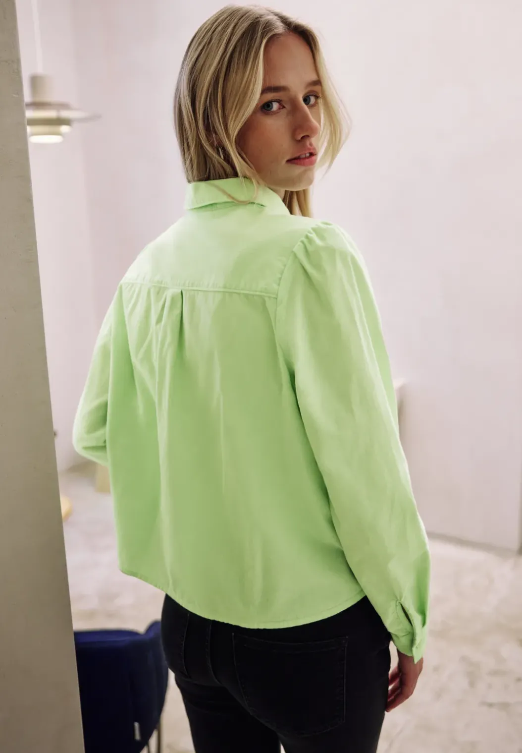 Corduroy overhemd blouse