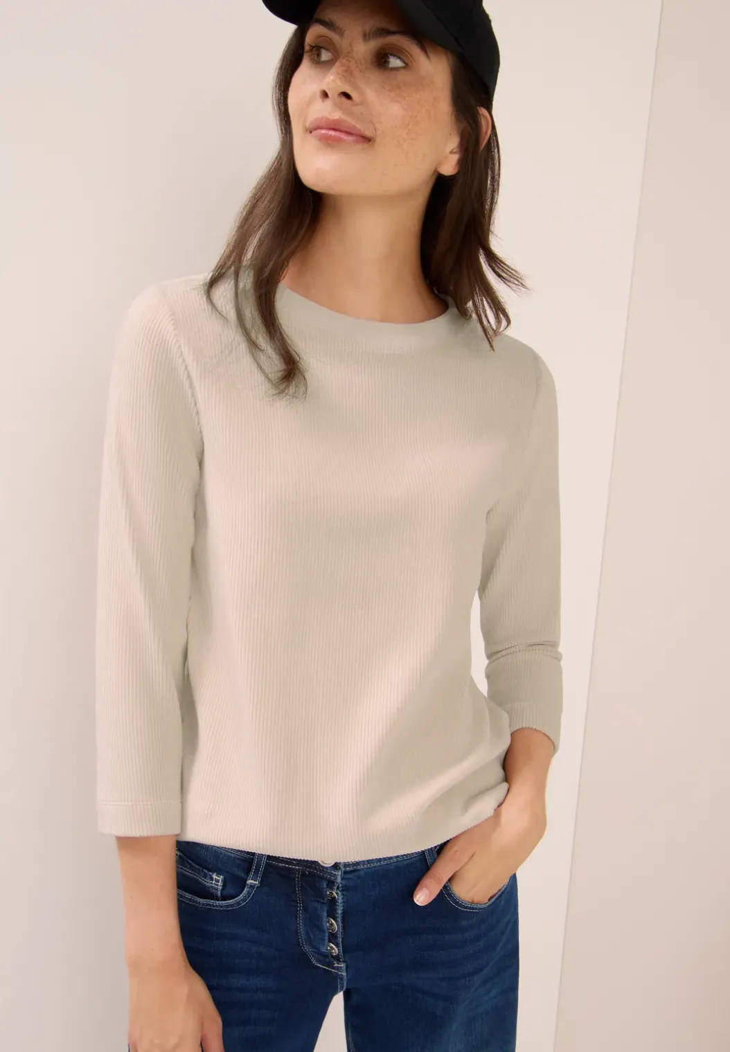 Corduroy overhemd in effen kleur