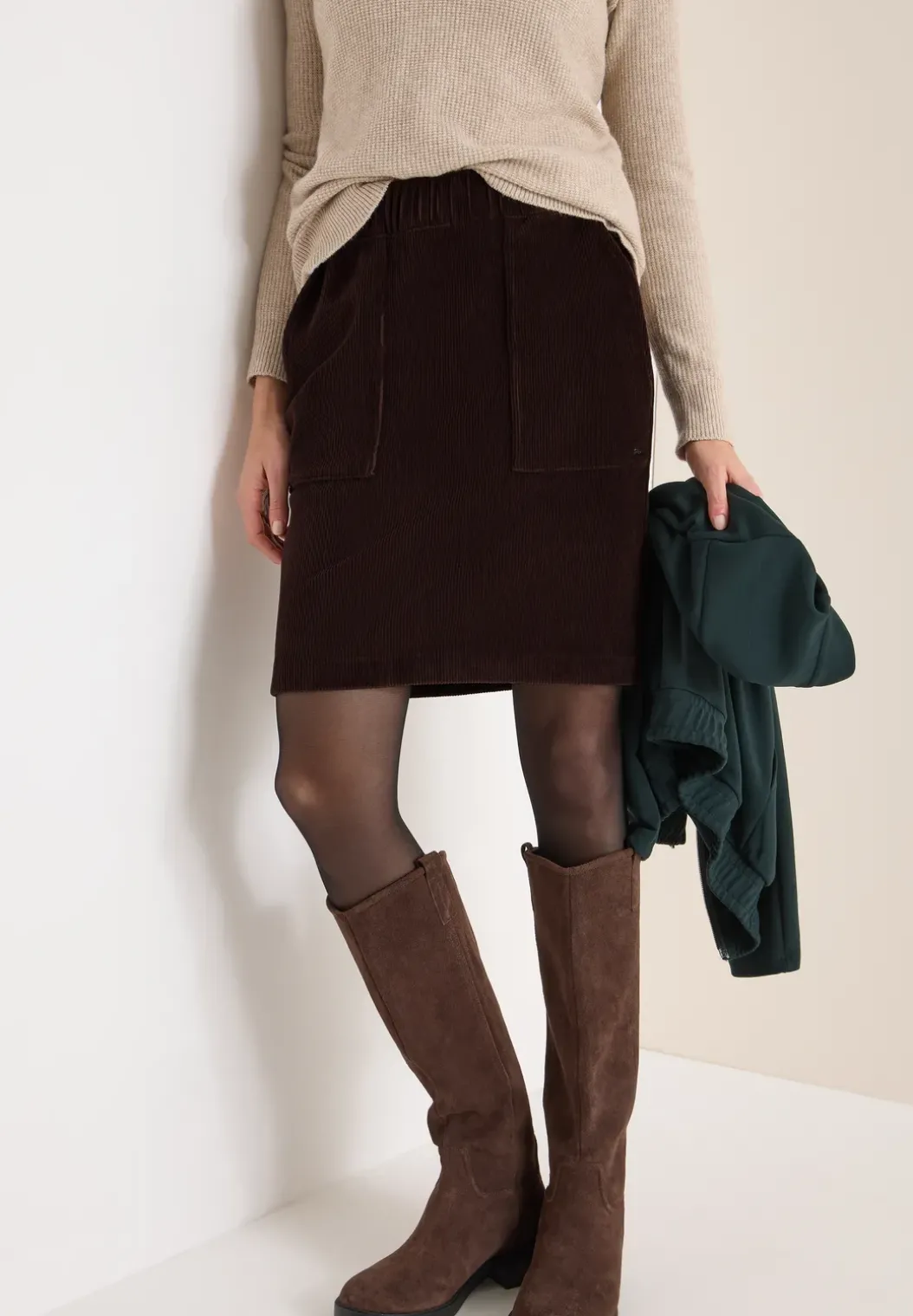 Corduroy rok