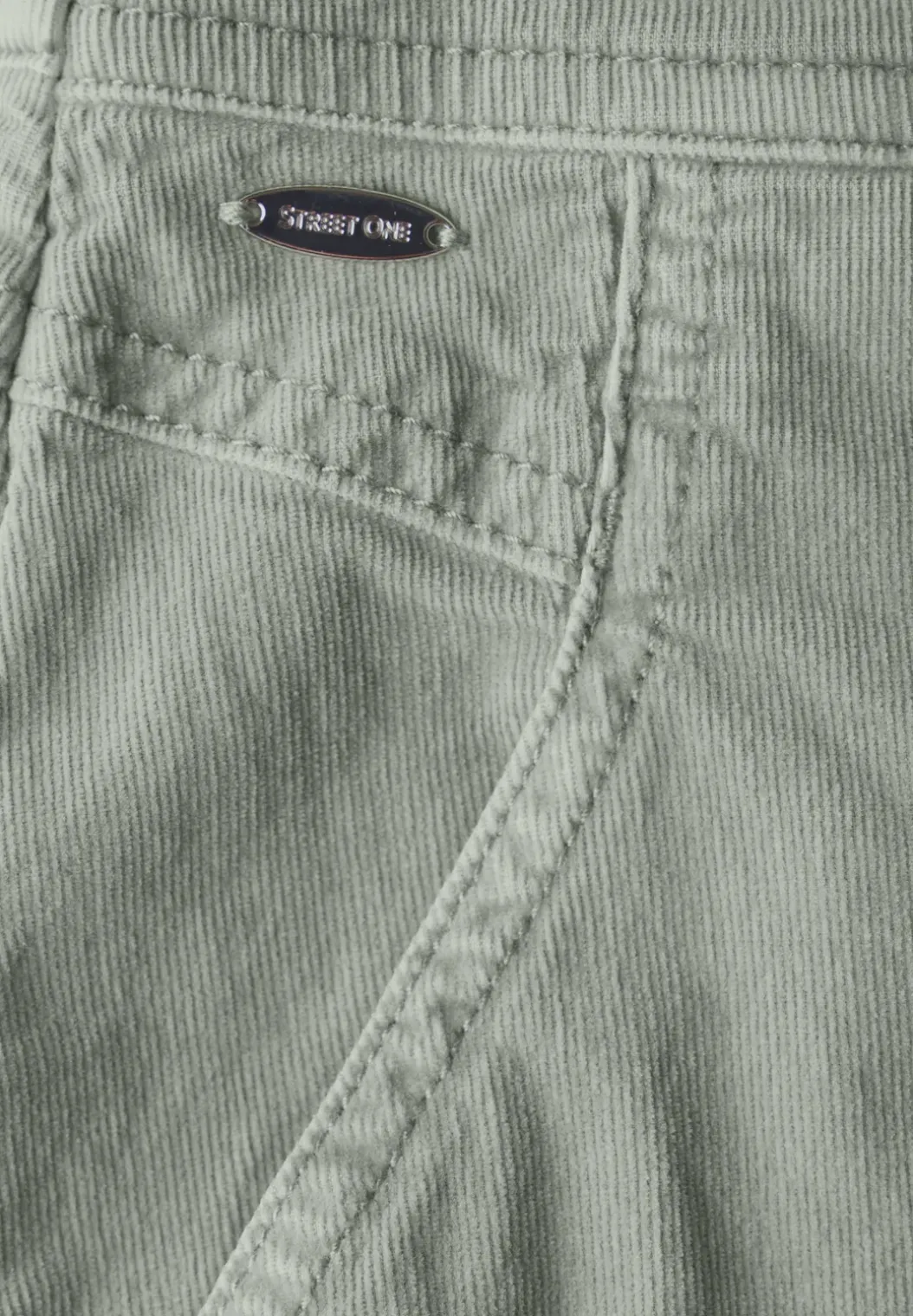 Corduroy rok in wikkel-look