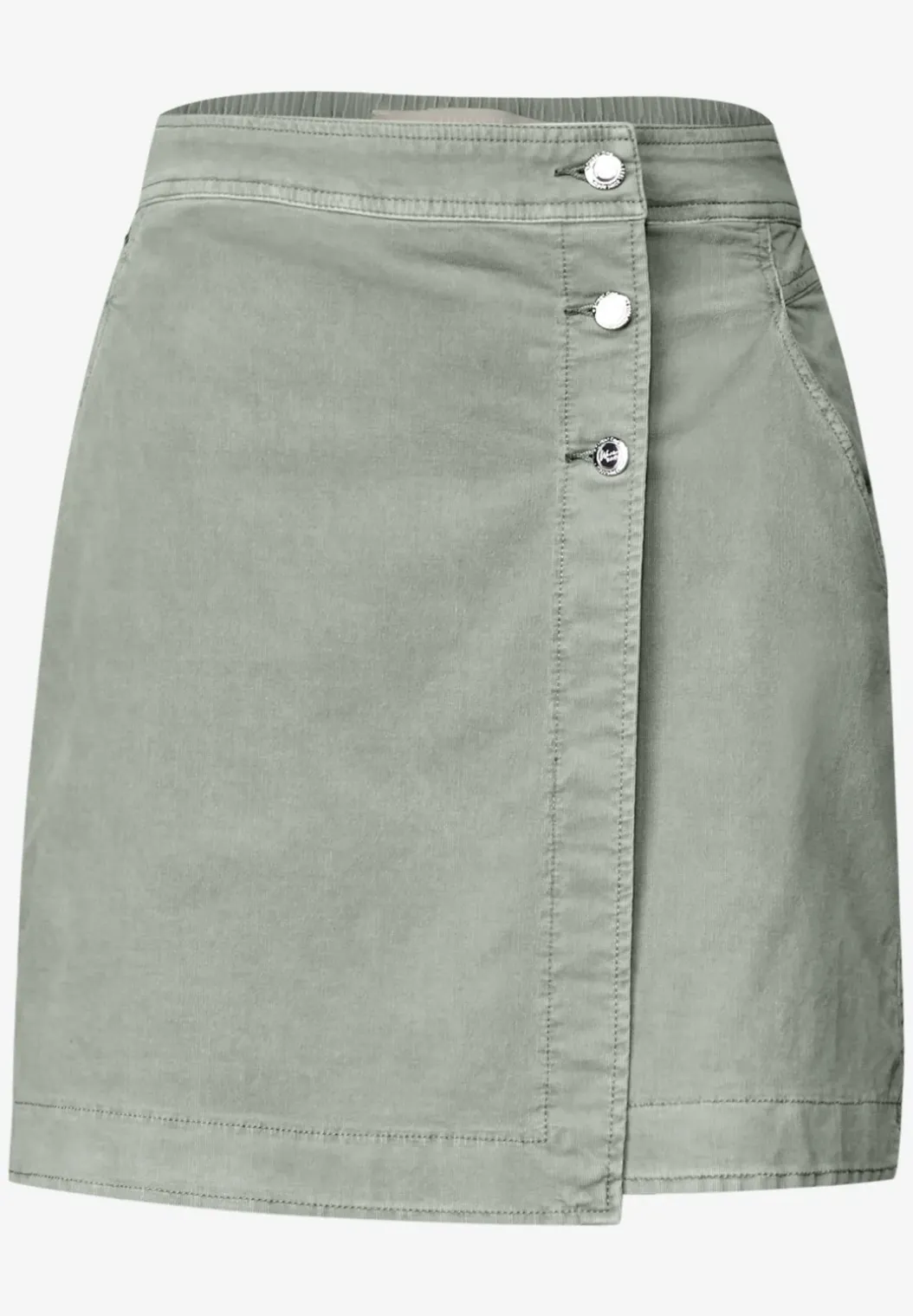 Corduroy rok in wikkel-look