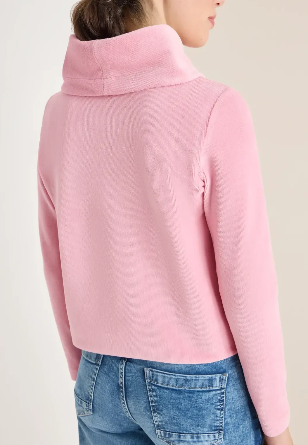 Corduroy shirt met grote kraag