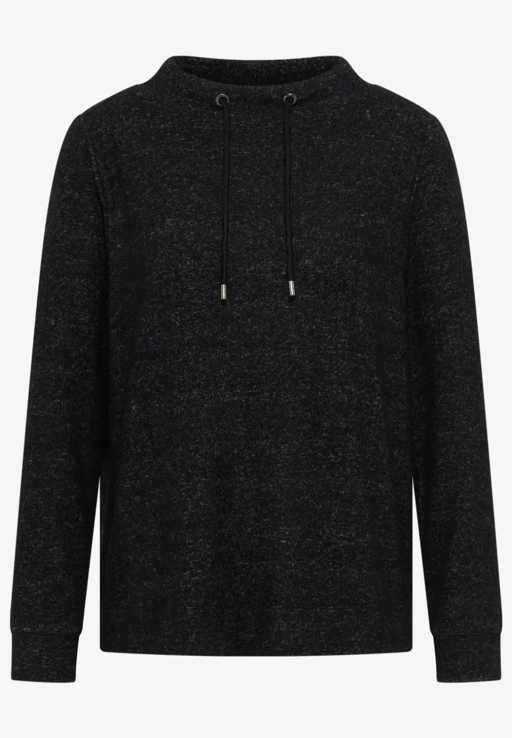 Cosy gemêleerd shirt met lange mouwen
