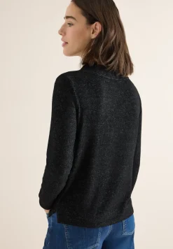 Cosy gemêleerd shirt met lange mouwen
