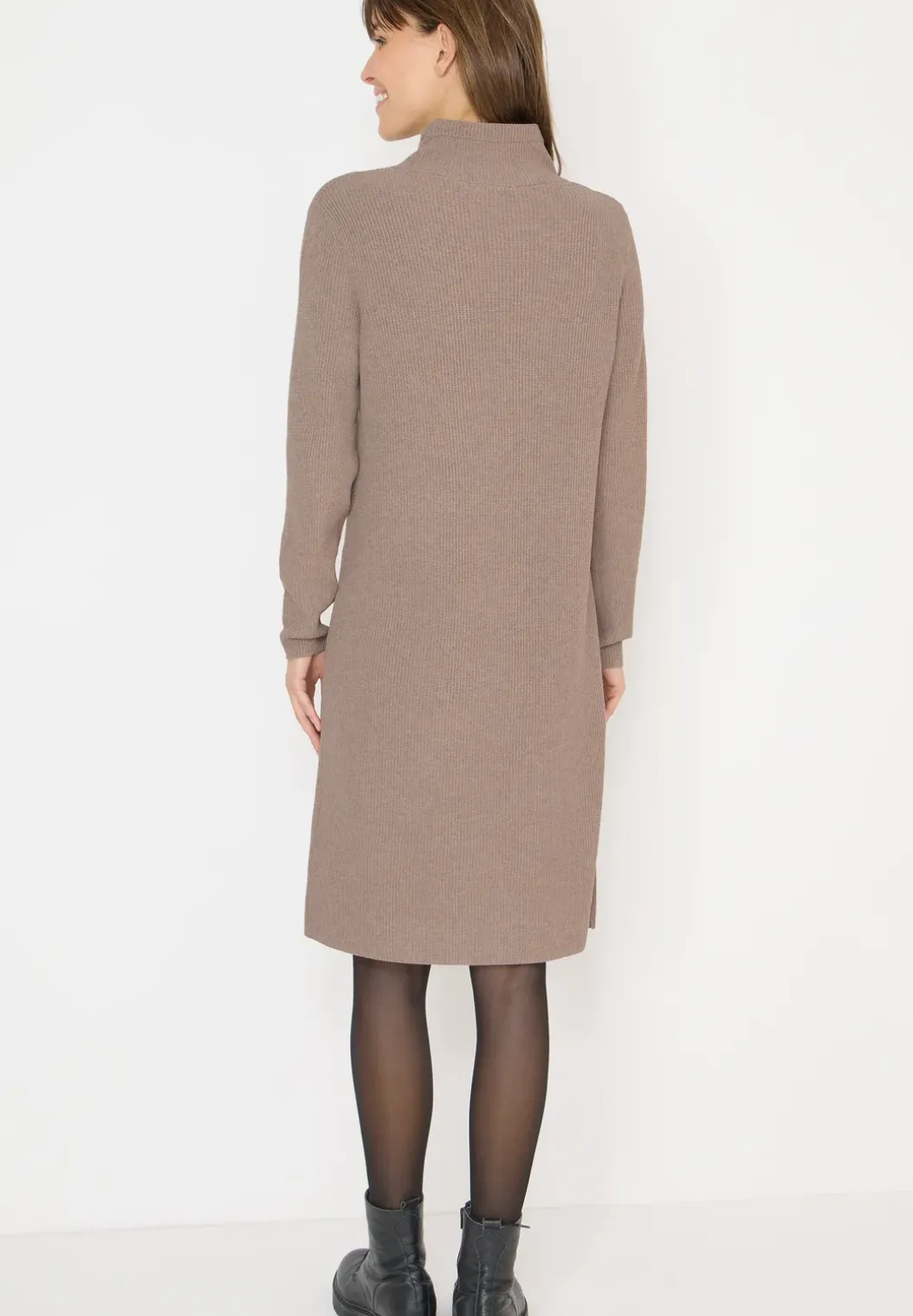 Cosy geribde jurk