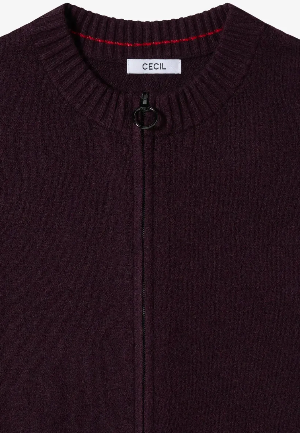 Cosy vest met ritssluiting