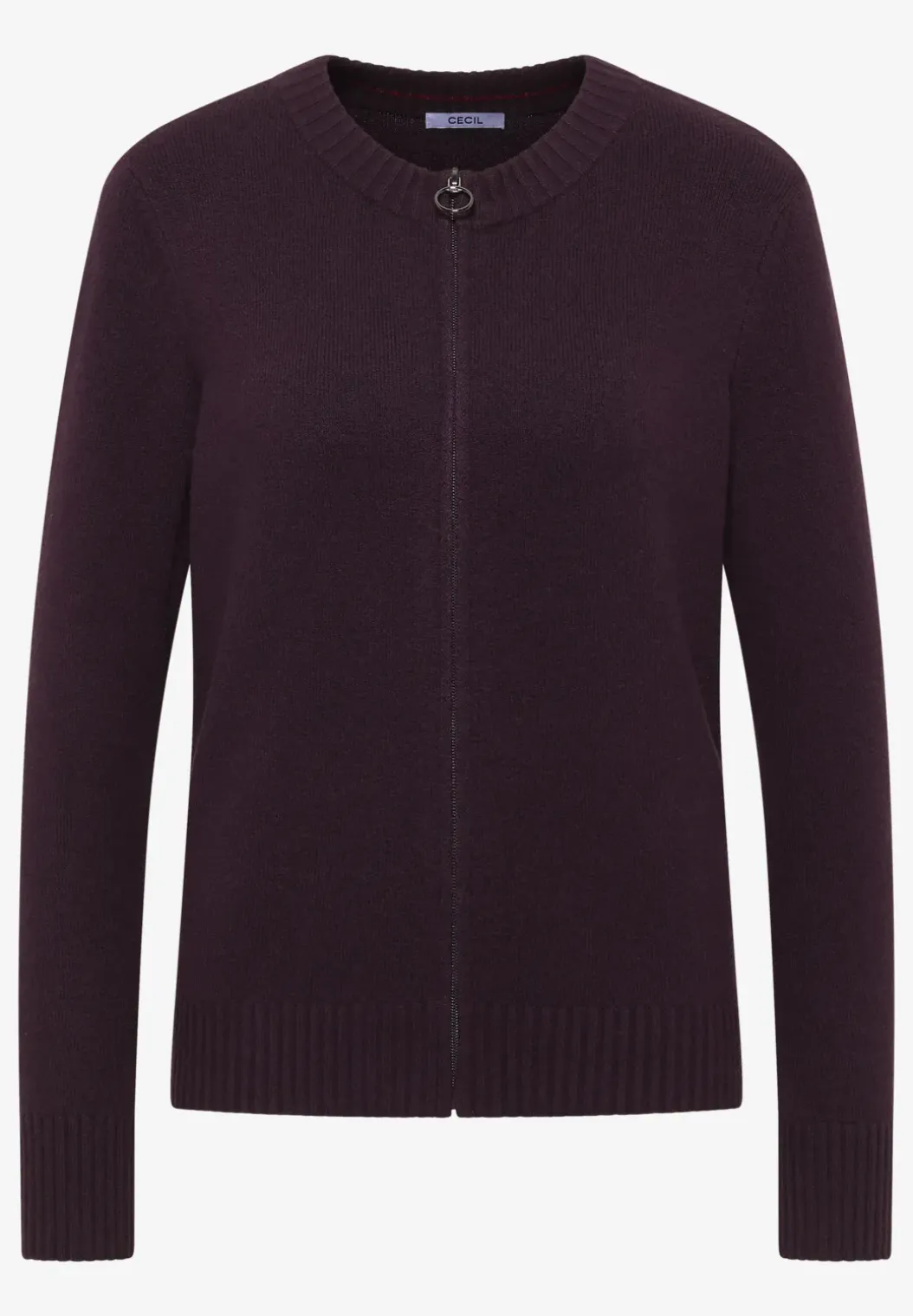 Cosy vest met ritssluiting