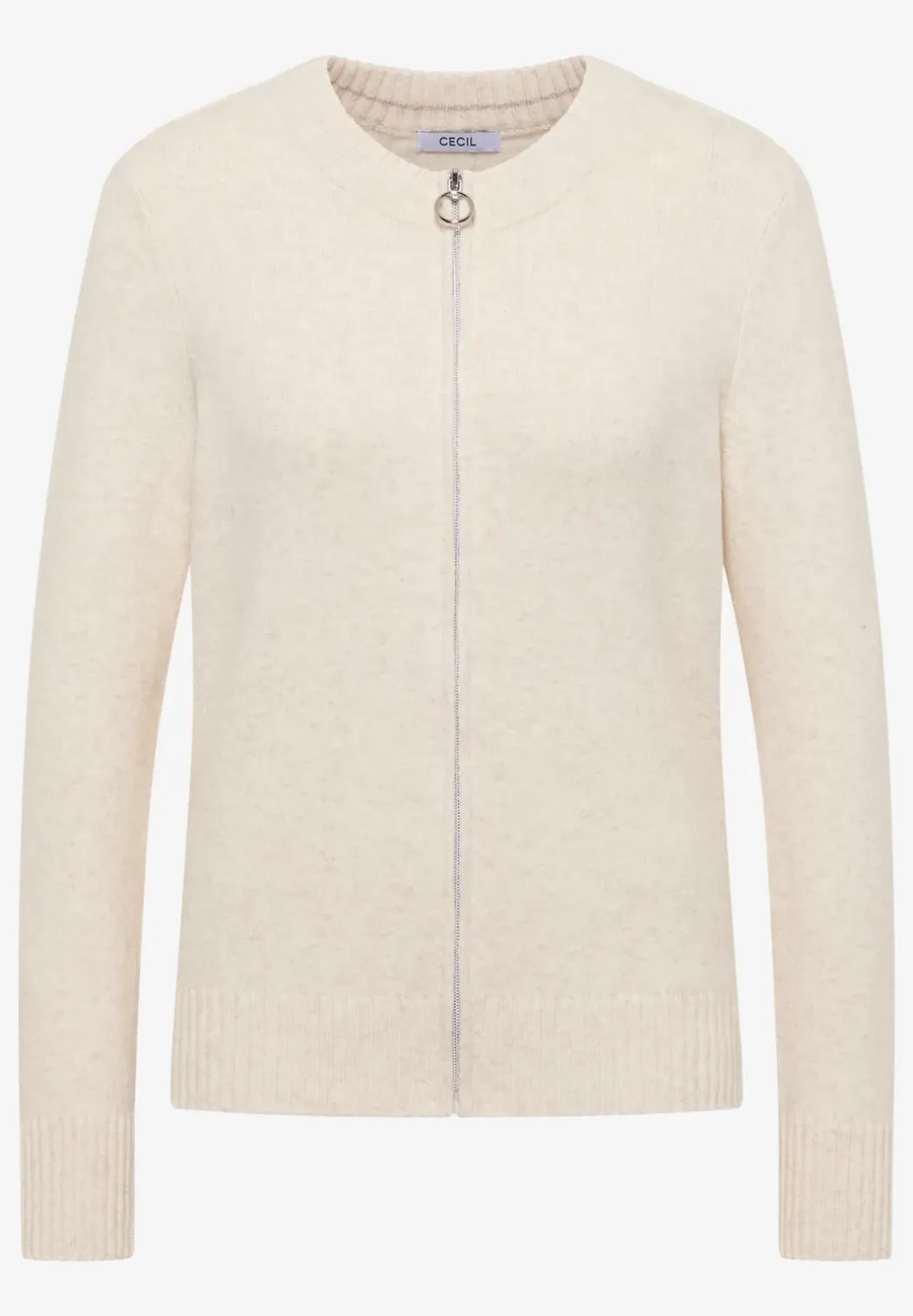 Cosy vest met ritssluiting