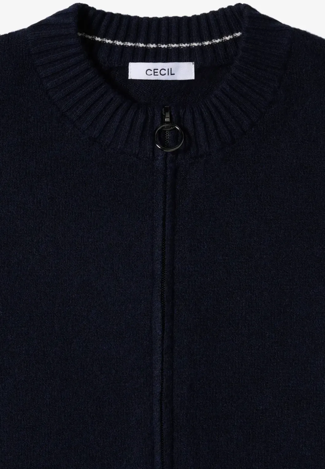 Cosy vest met ritssluiting