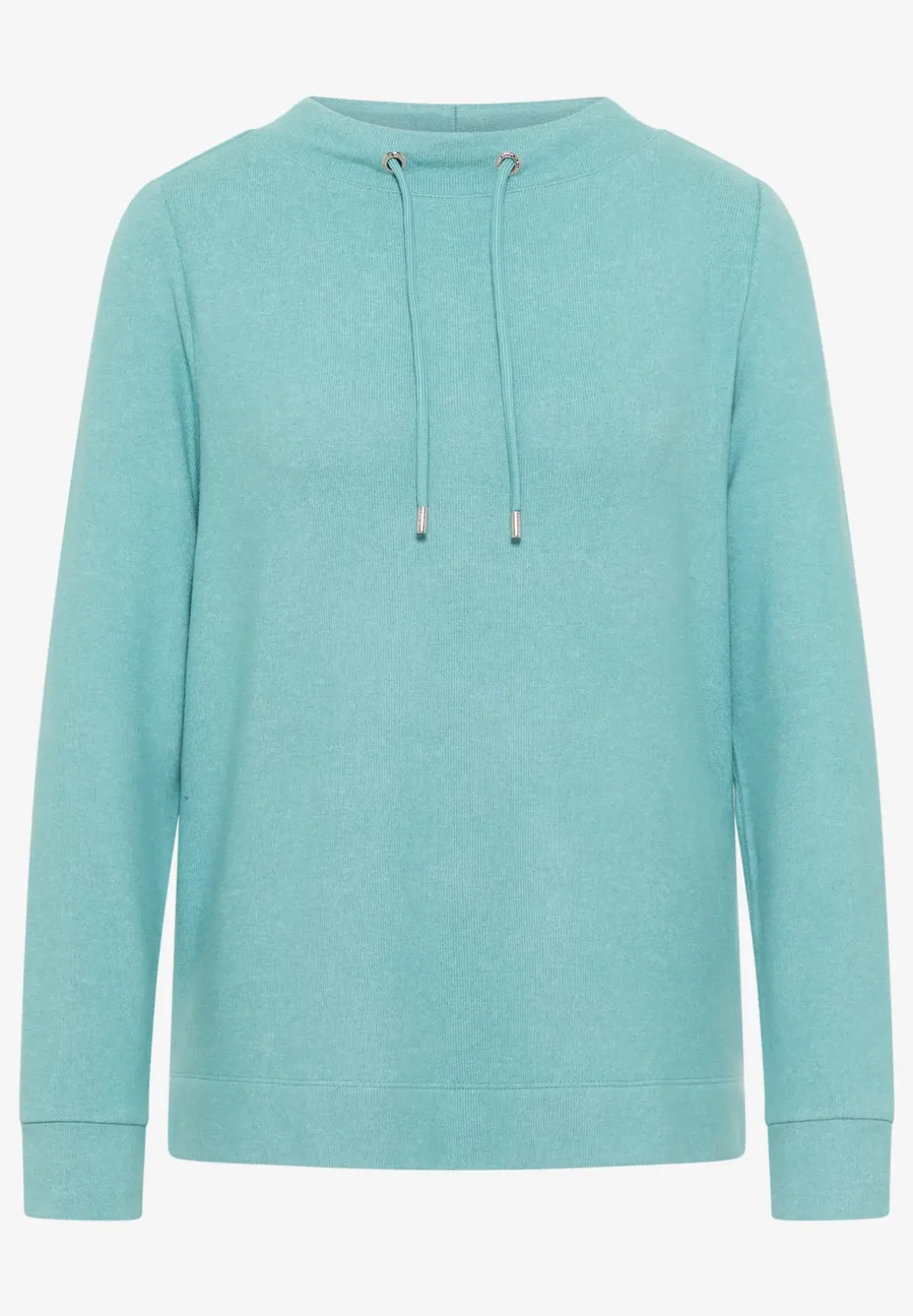 Cosy gemêleerd shirt met lange mouwen