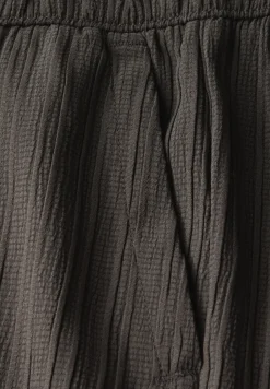 Crinkle broek met wijde pijpen