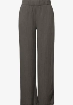Crinkle broek met wijde pijpen