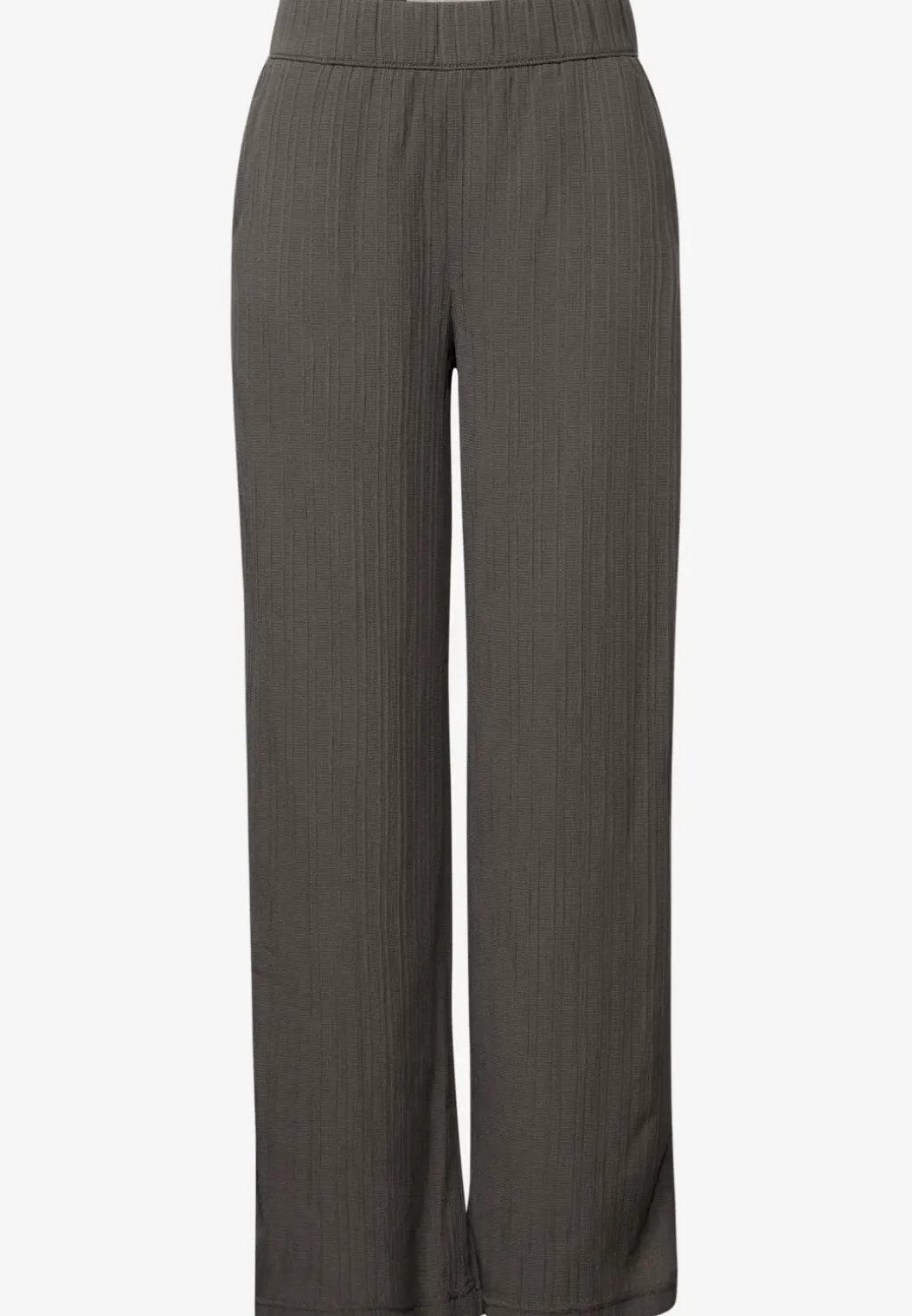 Crinkle broek met wijde pijpen