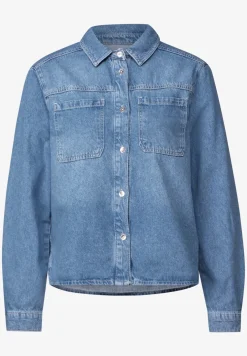 Cropped jeans overshirt