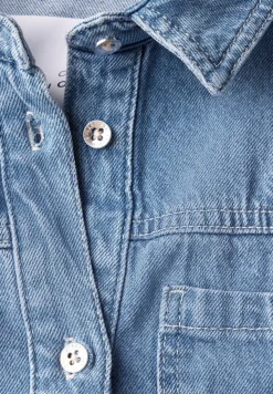 Cropped jeans overshirt