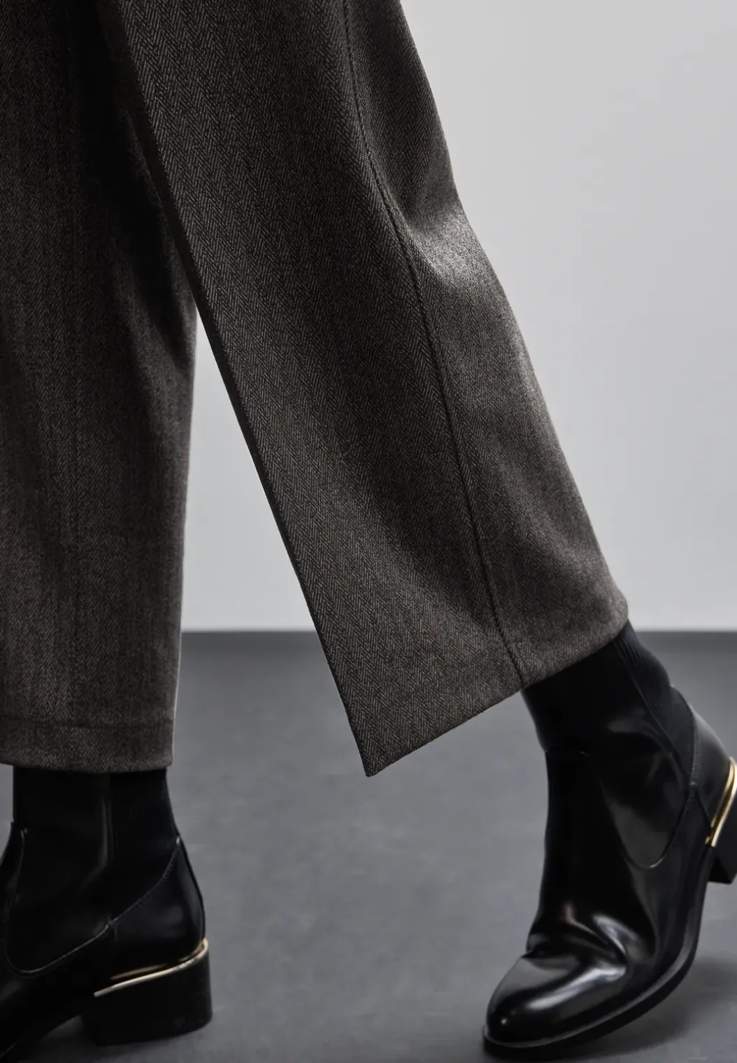 Culottes met visgraatmotief