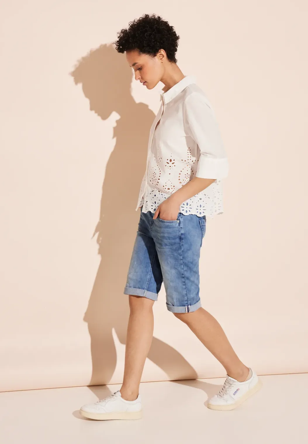 Denim bermudashort