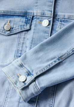Denim jack in gebleekte look