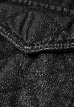 Denim jack in gewatteerde look