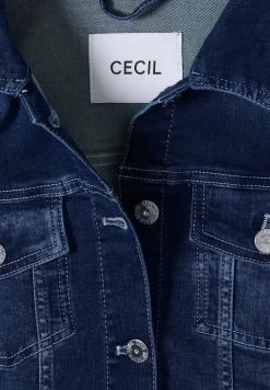 Denim jack met borstzakken en knopen