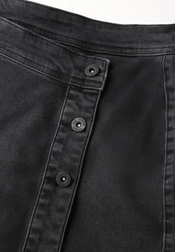 Denim rok in wikkel-look