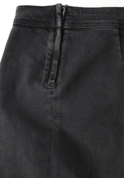 Denim rok in wikkel-look