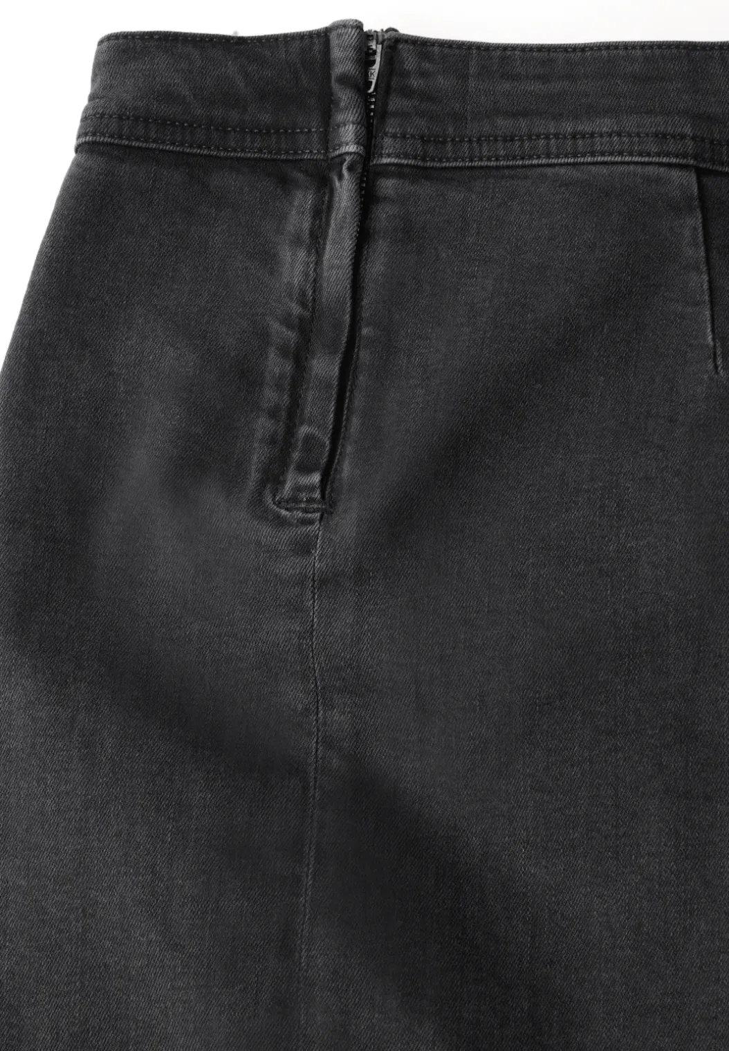 Denim rok in wikkel-look