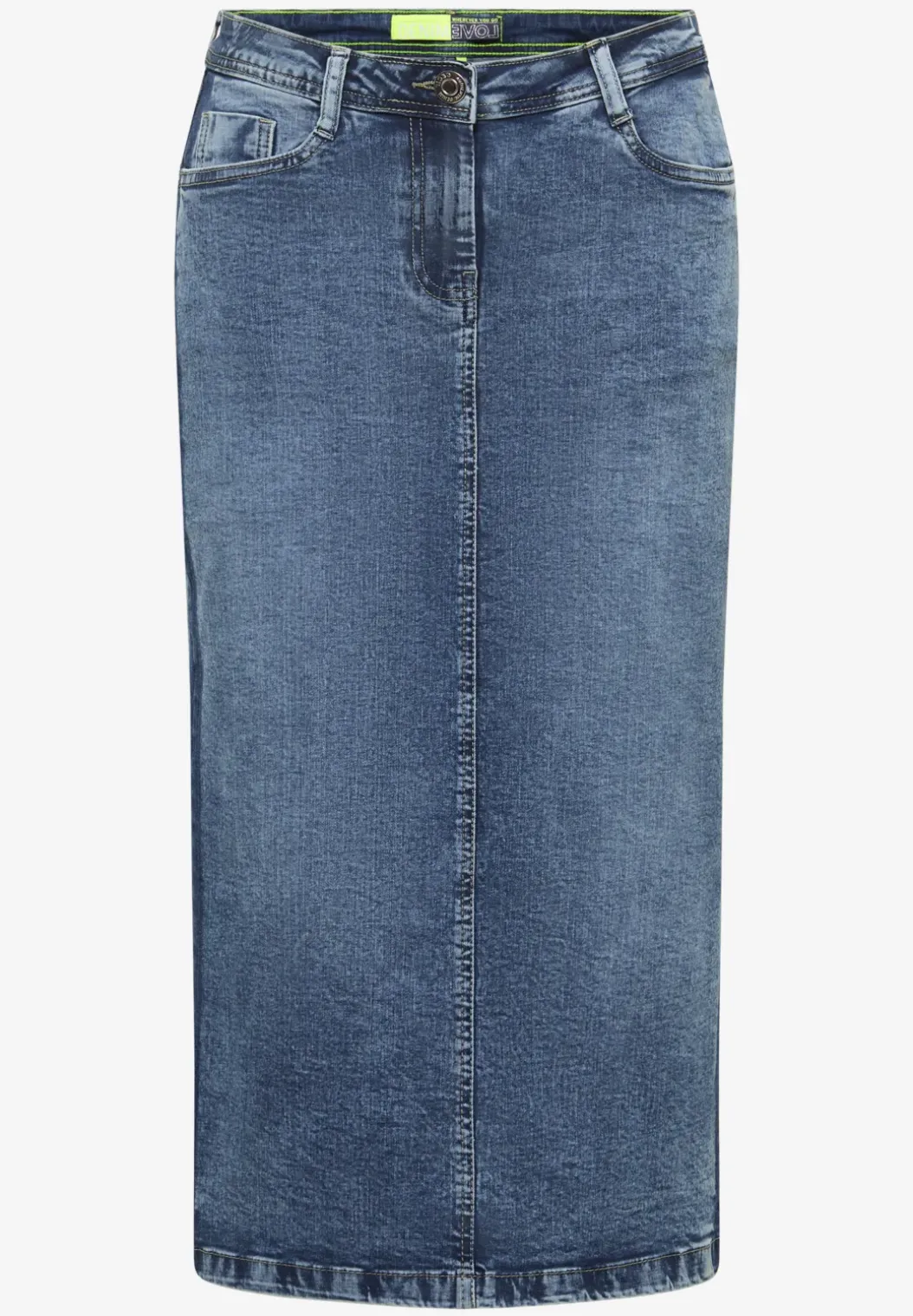 Denim rok met galonstrepen
