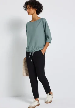 Dolman gestructureerde blouse