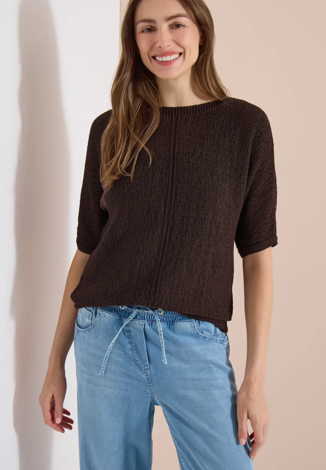 Dolman-trui met boothals